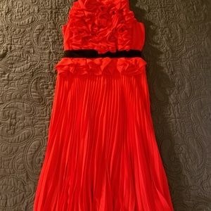 BCBG Red Midi Cocktail Dress